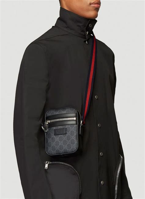 male gucci bag|Gucci shoulder bag men's black.